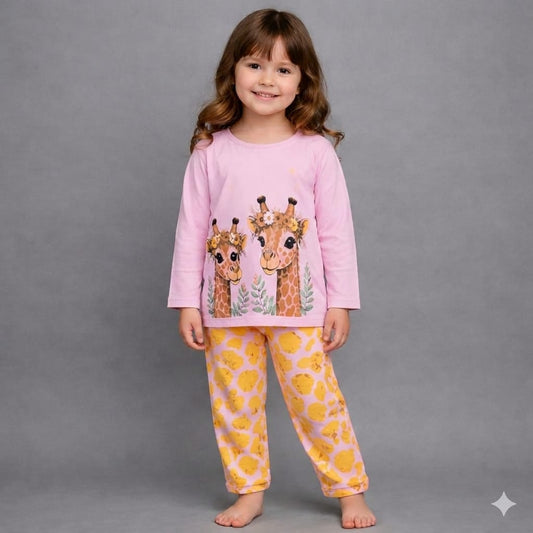 Baby kids Pink Giraffe Dream Pj Set