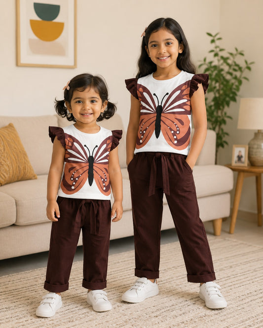 Brown Butterfly Co-ord